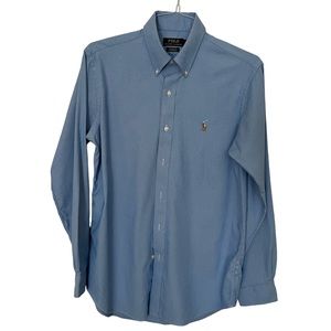 Men's Polo by Ralph Lauren long sleeve button down dress shirt Medium